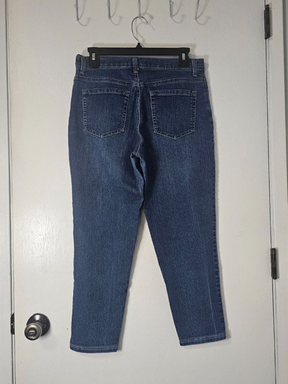 Gloria Vanderbilt Amanda Dark Wash Denim High Rise Jeans Altered- Size 6 Short - Picture 3 of 8